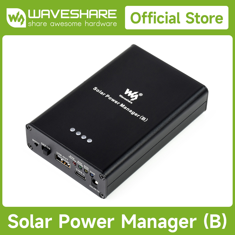 Pi Power Supply - Waveshare Solar Power Manager (B), Baterai