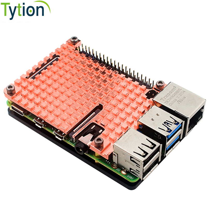 Pi 4 Case - Raspberry Pi 4B Casing Logam Heatsink