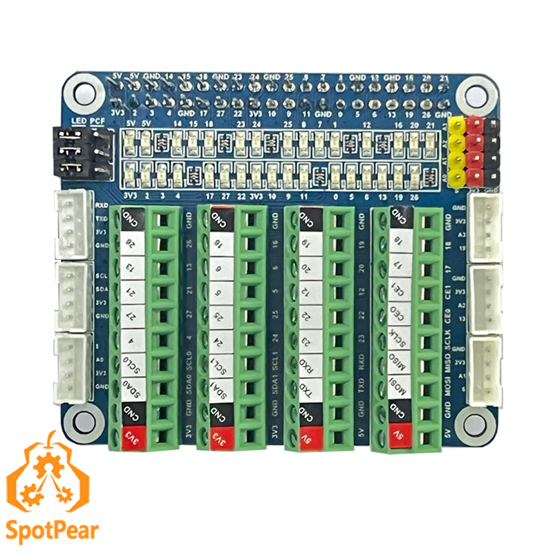 Pi Cooler - Papan Ekspansi Raspberry Pi PCF8591 LED