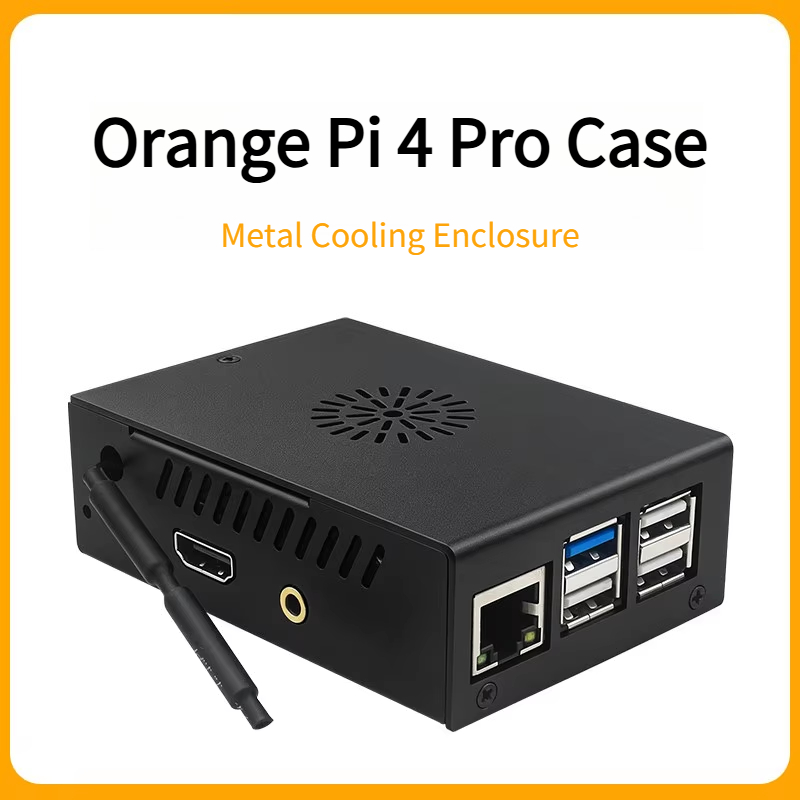 Casing Logam Aluminium Orange  - Pi 4 Case ulasan dan harga