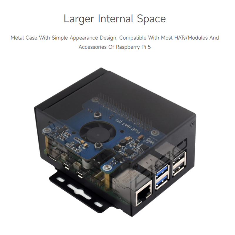 Casing Logam Raspberry Pi 5, C - Pi 5 Case ulasan dan harga
