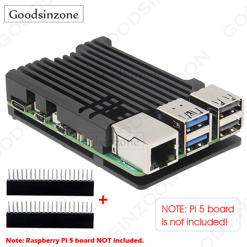 Casing Pelindung Aluminium Ras - Pi 5 Case ulasan dan harga