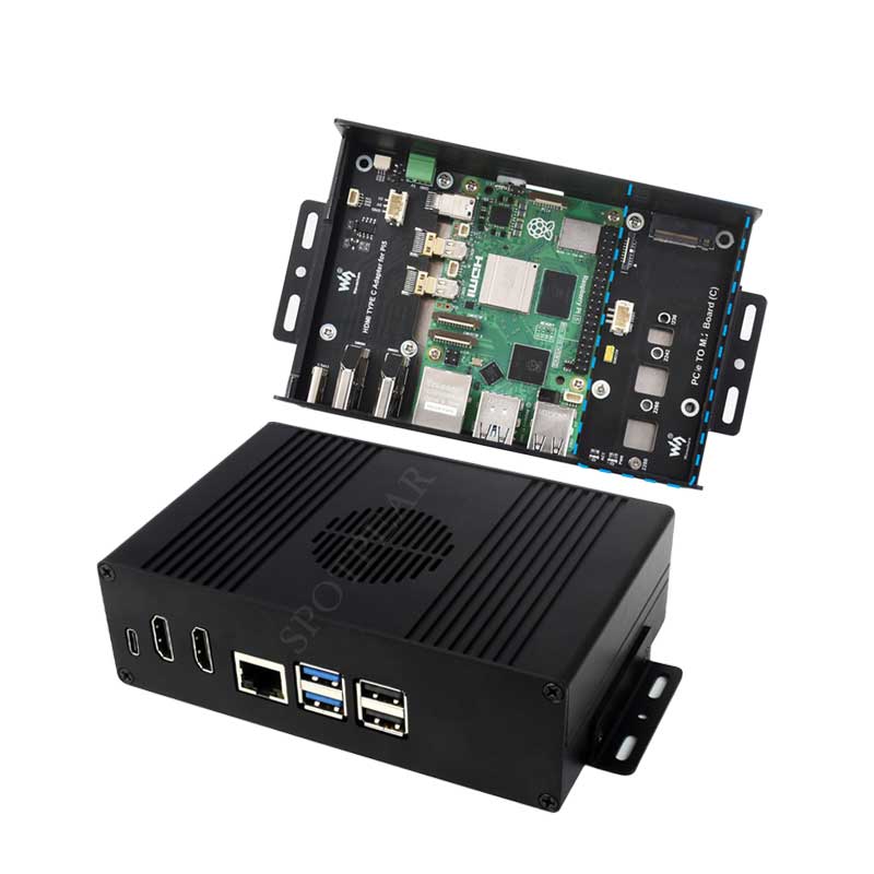 Kit casing kotak Raspberry Pi  - Pi 5 Case ulasan dan harga