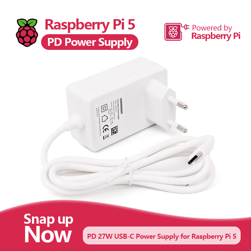 Adaptor daya Raspberry Pi 5 PD - Pi Power Supply ulasan dan harga