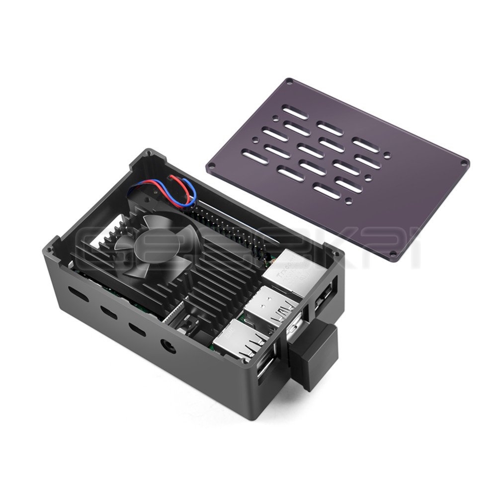 Geeekki Cangkang Hitam Casing  - Pi Cooler ulasan dan harga